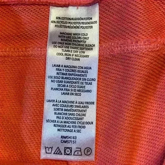Calvin Klein Performance Womens M Orange Coral Elastic Waist Shorts Athletic NWT - Picture 6 of 6
